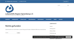 Desktop Screenshot of lebenshilfe-spremberg.de