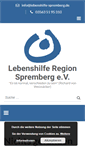 Mobile Screenshot of lebenshilfe-spremberg.de