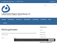 Tablet Screenshot of lebenshilfe-spremberg.de